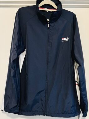 FILA Windbreaker Jacket/ Coat Men's XL, Lined, Excellent